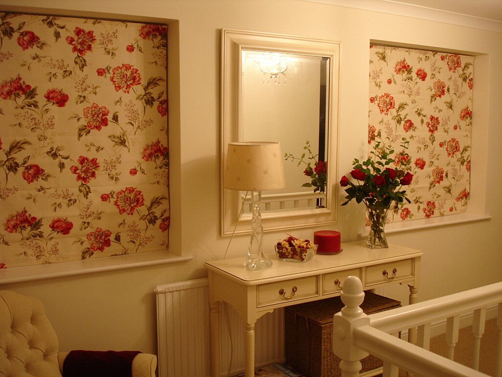 Bespoke made to measure roman blinds made in your fabric