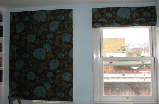 Bespoke made to measure roman blinds made in your fabric